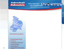 Tablet Screenshot of fahrschule-habenstein.de